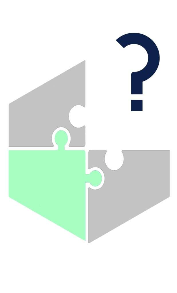 Fragezeichen in Puzzleteil als Symbol für Unsicherheit beim Vermögensschutz