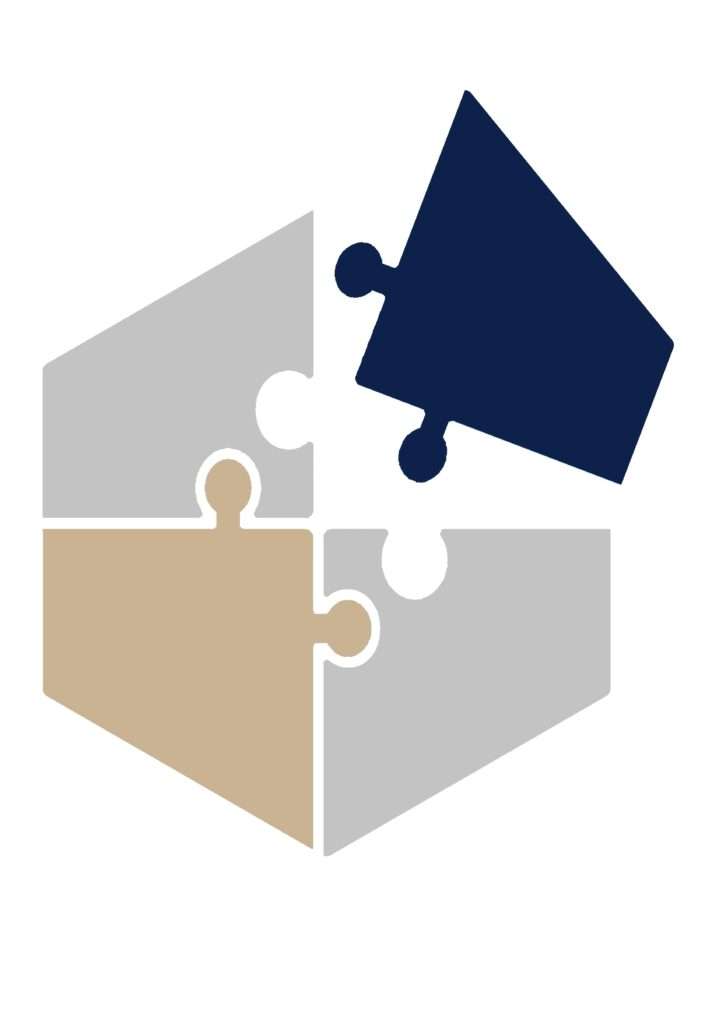 Puzzle mit eingesetztem Teil – Sinnbild für gelöste Nachfolgefragen durch Holdingstruktur